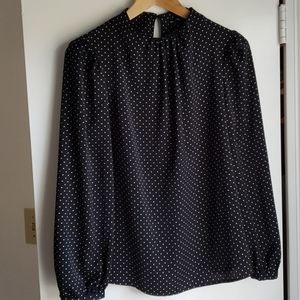 Who what wear polka dot blouse